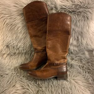 Frye Melissa Seam Tall - Cognac